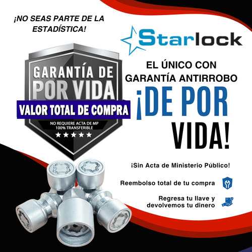 H1e Starlock Antirrobo 12 X 1.5 Mm Para Jmc Vigus 2023-2027