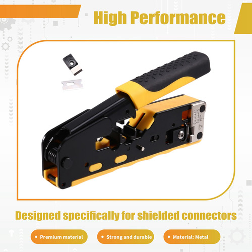 Herramienta De Crimpado Rj45 Cat7, Herramienta De Crimpado E