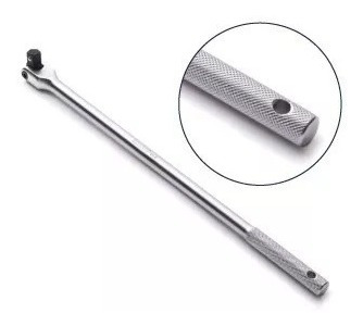 Imagen 3 de 9 de Manija De Fuerza 43cm Mango Articulado 1/2 Bremen 6909 + Reg
