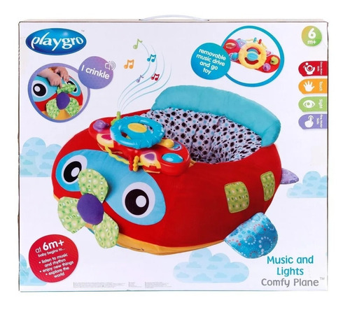 Imagen 5 de 8 de Gimansio 3 En 1 Bebe Playgro Comfy Car Y Comfy Plane Edu