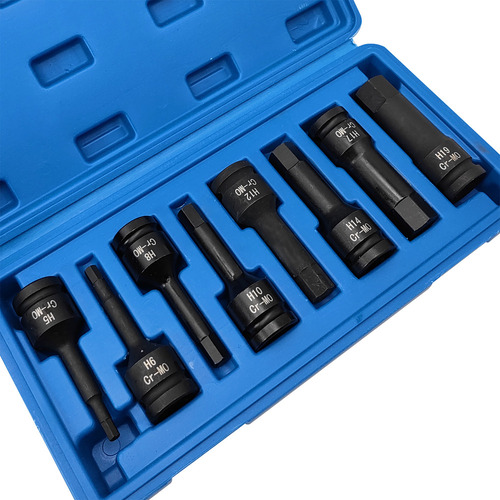 Juego De Enchufes De Impacto De Punta Hexagonal Allen Wrench