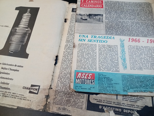 Ases Y Motores 158 Año 1966 Graciela Borges Bordeu Diciembre (Usado)