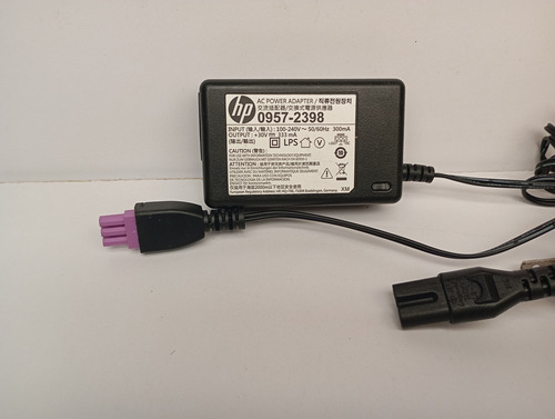 Cargador P/ Imp. Deskjet 1000 1050 2000, 30v. 333ma. Usado (Usado)