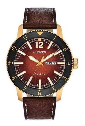 Citizen Brycen Stainless Leather Strap Aw0076-03x   Dcmstore