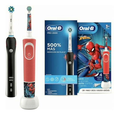 Oral B, Pack Cepillo De Dientes Eléctrico Recargable Pro