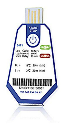 Thomas 1154q18 Traceable One Single-use Usb Data Logger Ther