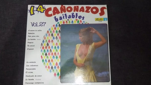 14 Cañonazos Bailables Vol 27 Lp Vinilo Cumbia