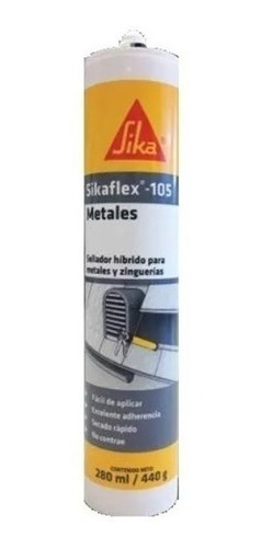 Sellador Sikaflex 105 Metales Poliuretano Sika X 280ml