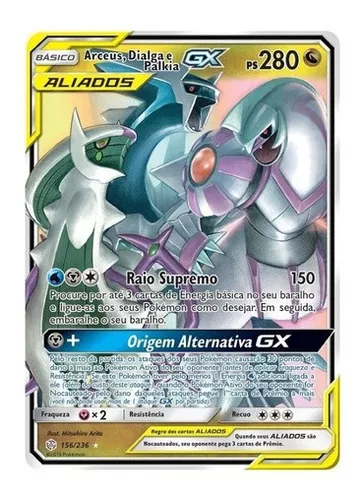 Deck Baralho Cartas Batalha De Liga Palkia Pokémon Tcg Copag