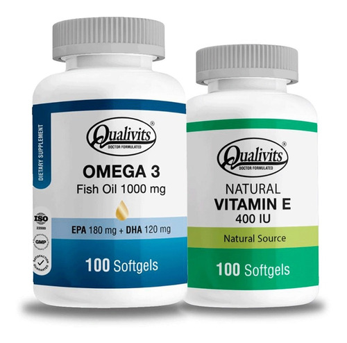 Omega 3 1000 Mg + Vitamina E 400 Ui - Qualivits 