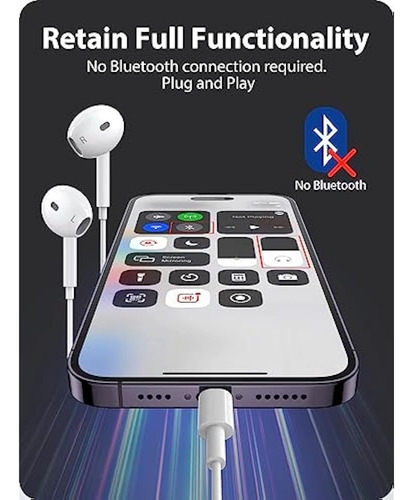 Paquete De 2 Auriculares Para iPhone Con Conector