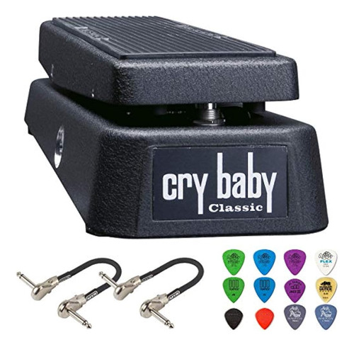 Paquete De Pedal Dunlop Gcb95f Cry Baby Classic Wah Con 2 Ca