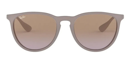 Imagen 2 de 3 de Anteojos de sol Ray-Ban Erika Classic Standard con marco de nailon color matte dark rubber sand, lente brown/violet de policarbonato degradada, varilla silver de metal - RB4171