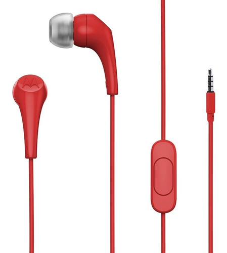 Fone De Ouvido Motorola Earbuds 2 Vermelho