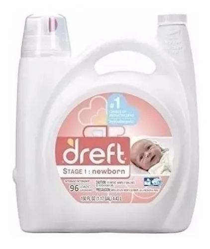 Dreft Detergente Liquido Bebe Recién Nacido Hipoalergenicoz