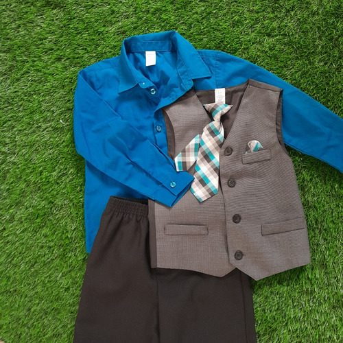 Conjunto Traje Para Niño Corbata Fiesta Boda Graduación 