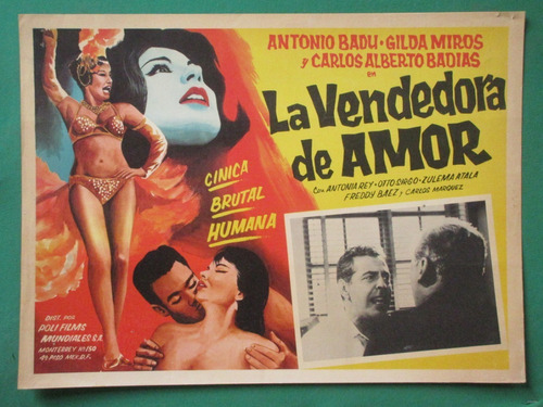 Antonio Badu La Vendedora De Amor Rumbera Cartel De Cine 1