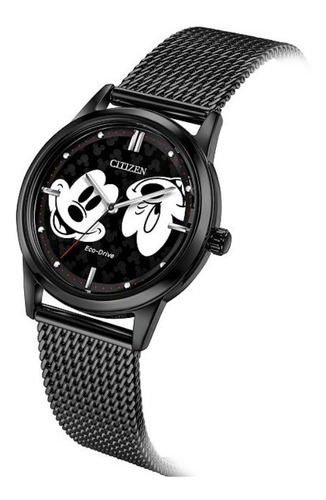 Fe7065-52w Reloj Citizen Disney Mickey Mouse Eco Drive Negro
