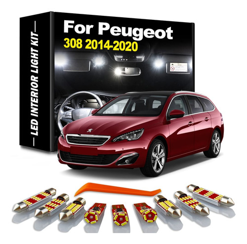 Kit Led Interior Canbus Peugeot 308 2014 - 2020