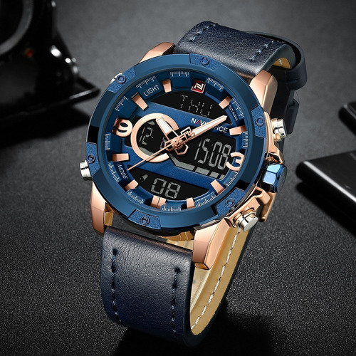 Relógio Masculino Naviforce Analógico Digital Led Original
