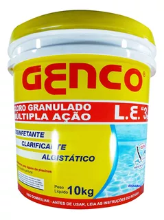 Cloro Para Piscina Genco 3x1(10kg)(frete Grátis Sul Sudeste)