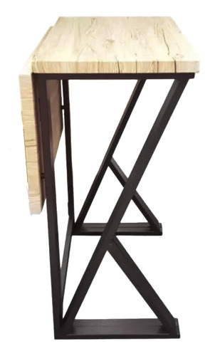 Set Comedor Top Living Mesa Rectangular Ajustable Y 4 Bancos Color Café Y Negro