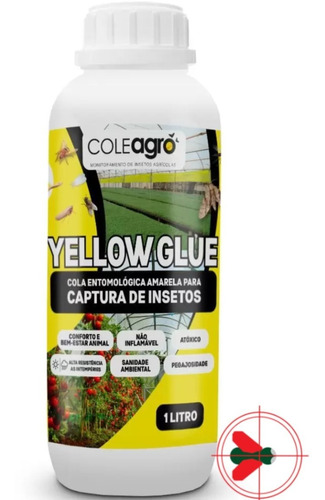 Cola Entomológica Amarela Yellowglue Captura Insetos Colly