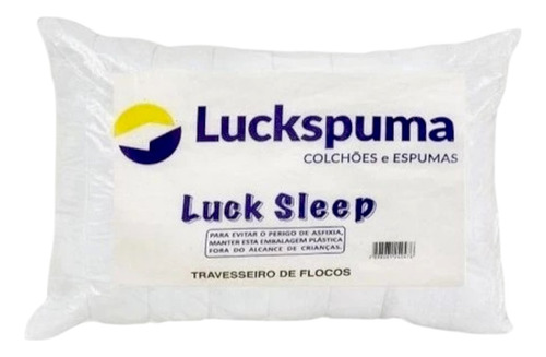 Kit Com 2 Travesseiros Luckspuma Flocos Espuma Macio E Firme