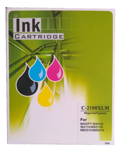 Kit 4 Tintas Compatible Pgi2100 Xl Maxify Ib4010 4110 Mb5110