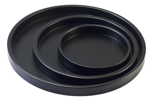 Portavelas De Pilar Con Bandeja Decorativa Redonda De 3