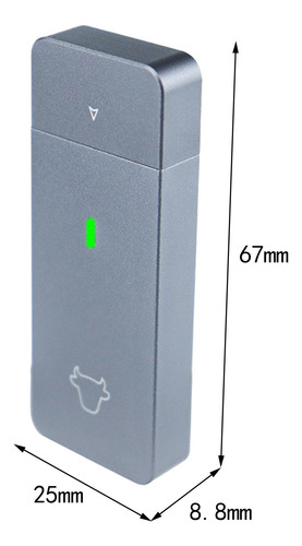 M.2 Nvme Gabinete Jms583nvme Estojo Externo Leve Prático C