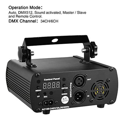 500mw Rgb Dmx Sd Tarjeta Láser Proyector Dj Disco Escenario