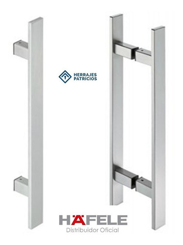 Imagen 5 de 5 de Manijón Recto 600mm Cosimo Gt Hafele 903.03.384 Acero Inox.
