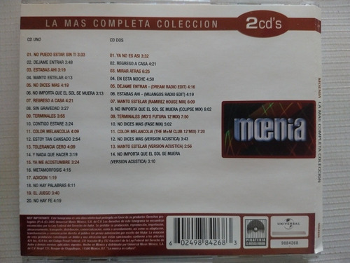 Moenia Cd La Mas Completa Colección Y (Usado)