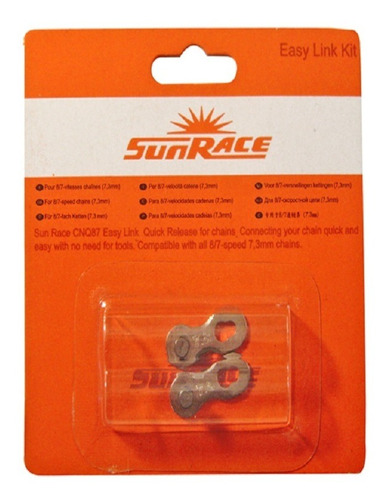 Candado Sunrace Conector P/ Cadena 9p Easy Link Bicicleta