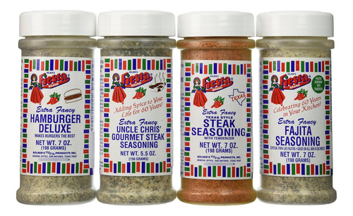 Sazonador Barbacoa Texas Combo 4 Sabores 156-198 Gramos