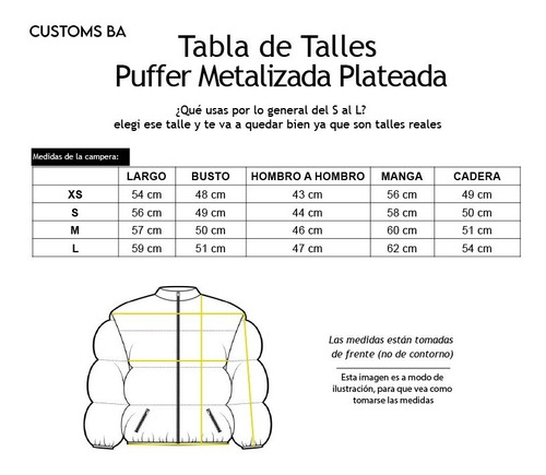 Puffer Metalizada