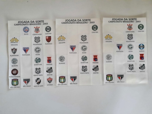 Adesivo Decalque Futebol 2003 10 Cartelas Incompletas 72 (Usado)