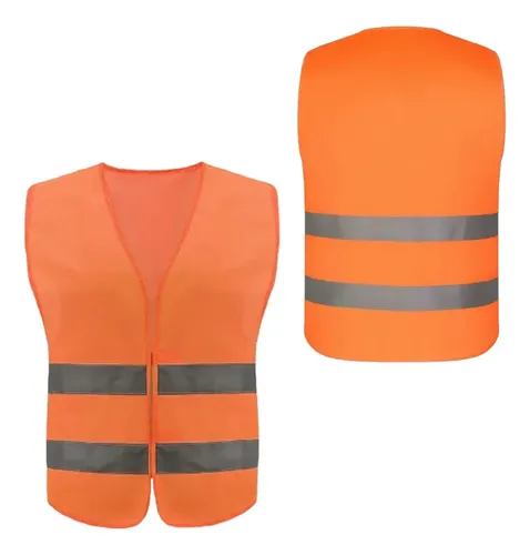 Chalecos Reflectantes De Seguridad - Pack De 6, Talla XXL, Amarillo Fluorescente, Para Trabajo, Deporte Nocturno Y Conducción