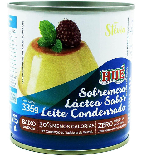 Sobremesa Láctea Leite Condensado Zero Hué 335g 12 Latas