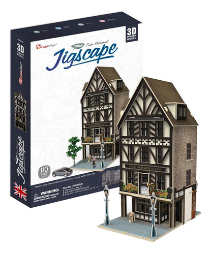 Daron Worldwide Trading Tudor Restaurant 44piece 3d Puzzle