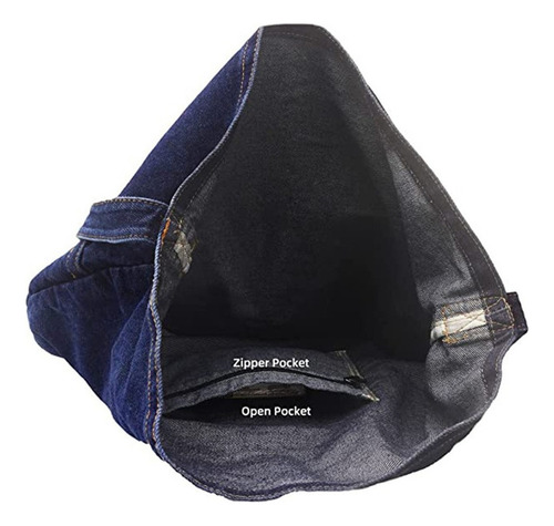 . Bolso De Hombro Ligero De Mezclilla Suave Bolso De Mano