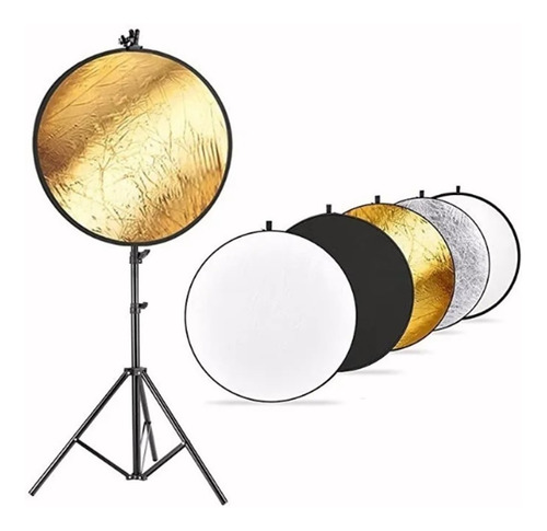 Imagen 4 de 7 de 5 En 1 Pantalla Reflectora Fotografico 110cm Más Bolso