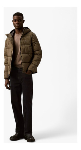 Chamarra Calvin Klein Puff Para Hombre Casual - Original