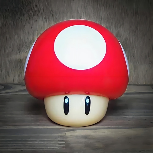 Luminária Super Mário Bros Cogumelo