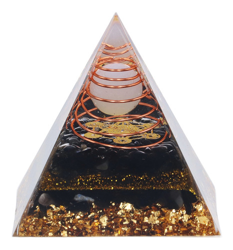 Pirámide De Cristal Orgone Decorativa Equilibrio Energía Pod