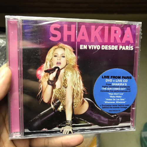 Shakira  En Vivo Desde París Cd E Dvd Importado Frete Gratis