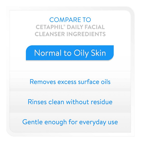Equate Beauty Limpiador Facial Diario Normal A Graso 8 Oz.