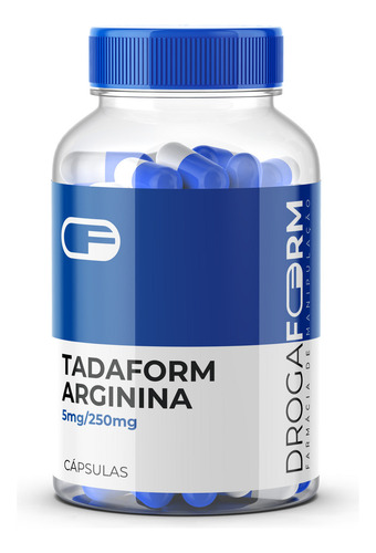 Suplemento en cápsula Drogaform Premium Tadaform 5mg + arginina 250mg x 5g