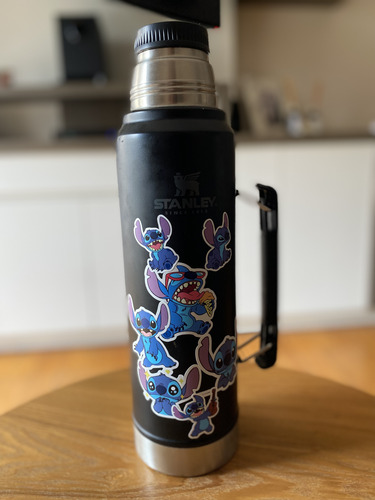 Stickers De Stitch Pack X10 Vinilo Resistentes Al Agua